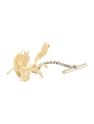Pre-owned Brooch 14k Horse Pin  In Multi