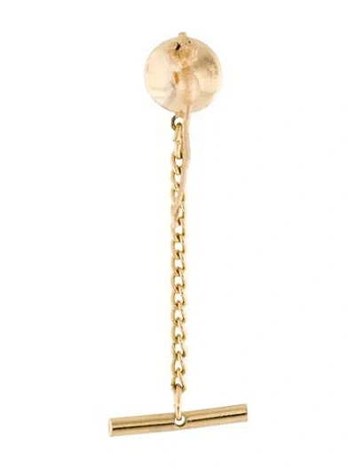 Pre-owned Brooch 14k Mouse Tie Tack Pin In Multi