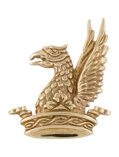 Pre-owned Brooch 14k Phoenix Pin  In Multi