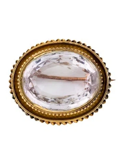 Pre-owned Brooch 18k Victorian Amethyst /pendant In Multi
