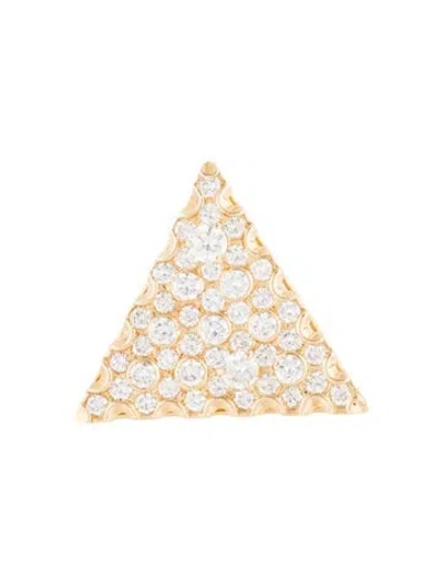 Pre-owned Brooch 3.36ctw Diamond Triangle  In Multi