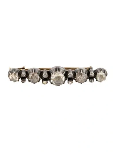 Pre-owned Brooch Diamond Pin  In Multi