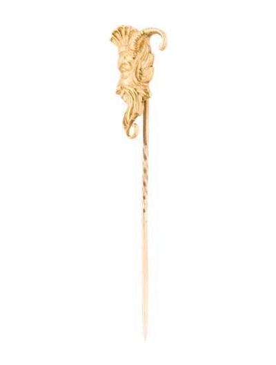 Pre-owned Brooch Figural Stick Pin  In Multi