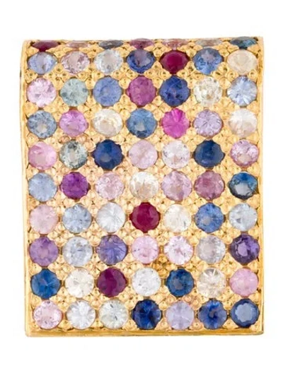 Pre-owned Brooch Sapphire & Ruby Multicolor Pendant