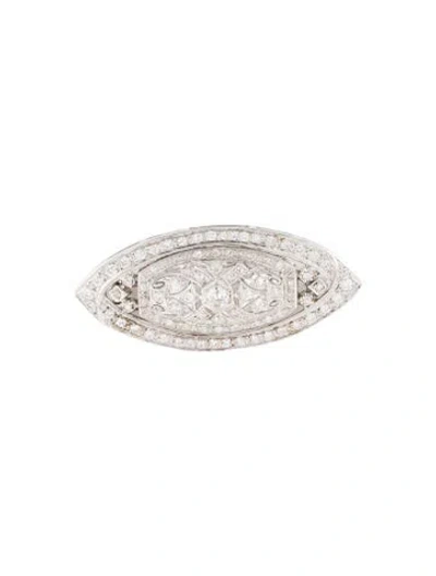 Pre-owned Brooch Vintage 14k 1.99ctw Diamond  In Multi