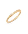 Brook & York 14k Gold-plated Rope Textured Sized Liv Ring In Gold
