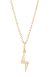 BROOK & YORK ADELINE BOLT PENDANT NECKLACE