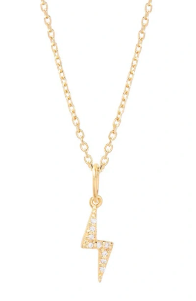 Brook & York Adeline Bolt Pendant Necklace In Gold