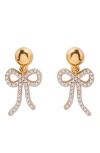 Brook & York Brook And York Adeline Bow Drop Earrings In Gold