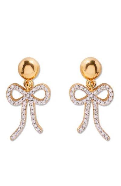 Brook & York Brook And York Adeline Bow Drop Earrings In Gold