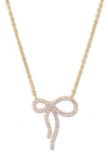 Brook & York Brook And York Adeline Bow Necklace In Gold