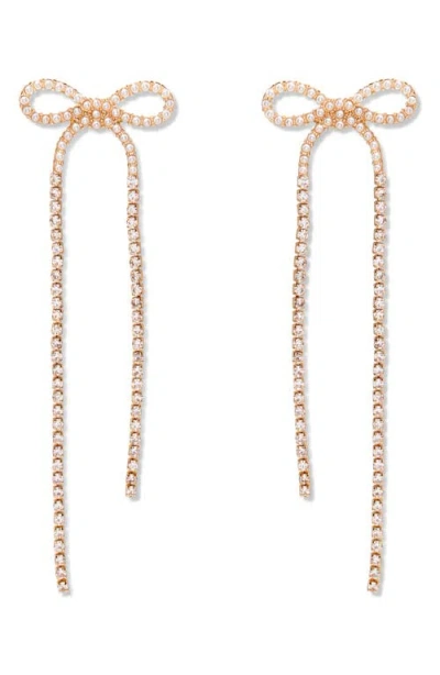 Brook & York Brook And York Adeline Bow Statement Earrings In Gold