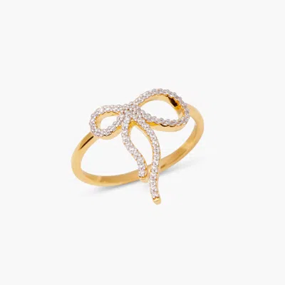 Brook & York Adeline Bow Vermeil Ring In Gold