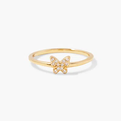 Brook & York Adeline Butterfly Vermeil Ring In Gold