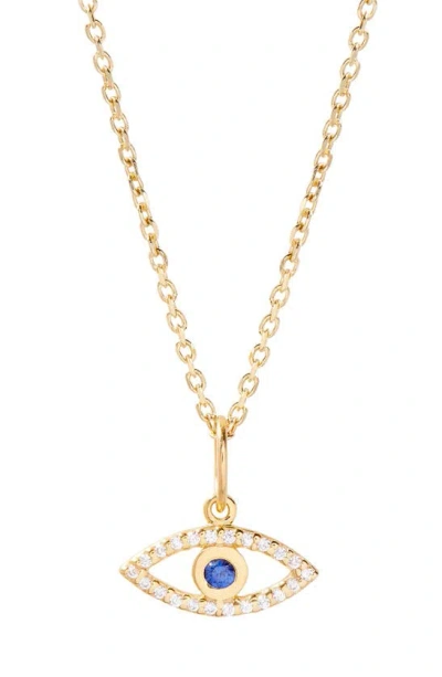 Brook & York Adeline Evil Eye Necklace In Gold