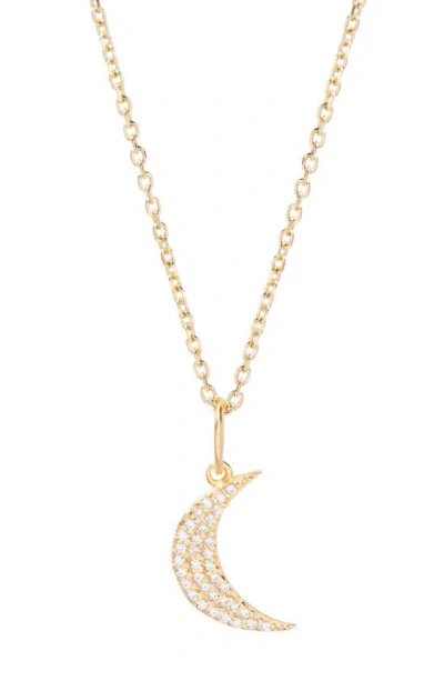 Brook & York Adeline Moon Pendant Necklace In Gold