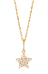 Brook & York Adeline Star Pendant Necklace In Gold