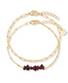 Brook & York Alex Birthstone Bracelet In Gold January