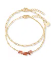 Brook & York Alex Birthstone Bracelet In Gold July