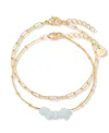 Brook & York Alex Birthstone Bracelet In Gold March