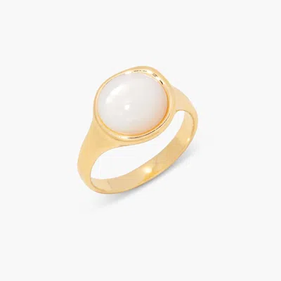 Brook & York 14k Gold-plated Anna Cultured Mother Of Pearl Ring