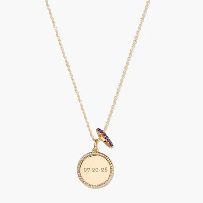 Brook & York Anniversary Charm Necklace In Gold