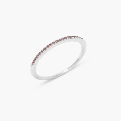 Brook & York Ariana Silver Birthstone Ring In Metallic