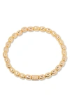 Brook & York Brook And York Brei Birthstone Beaded Stretch Bracelet In Gold April