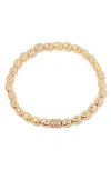 Brook & York Brook And York Brei Birthstone Beaded Stretch Bracelet In Gold June