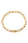 Brook & York Brook And York Brei Birthstone Beaded Stretch Bracelet In Gold November
