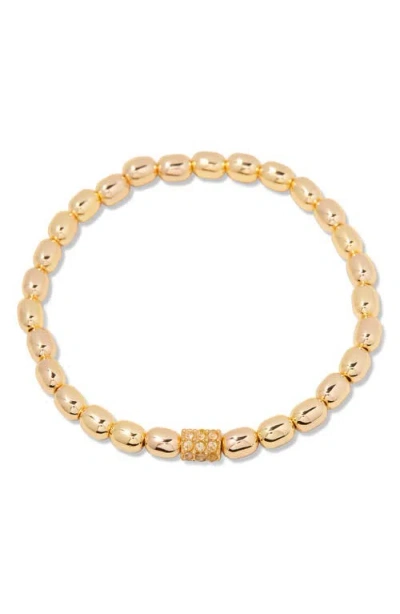 Brook & York Brook And York Brei Birthstone Beaded Stretch Bracelet In Gold November