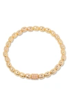 Brook & York Brook And York Brei Birthstone Beaded Stretch Bracelet In Gold October