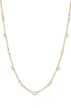 Brook & York Brook And York Brenna Birthstone Station Necklace In Gold