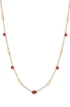 Brook & York Brook And York Brenna Birthstone Station Necklace In Gold