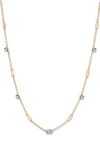 Brook & York Brook And York Brenna Birthstone Station Necklace In Gold