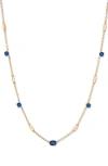 Brook & York Brook And York Brenna Birthstone Station Necklace In Gold