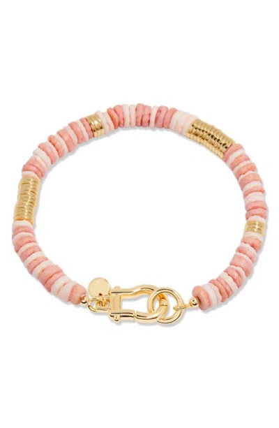 Brook & York Capri Beaded Shell Bracelet In Pink