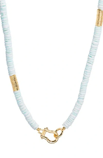 Brook & York Capri Beaded Shell Necklace In Blue