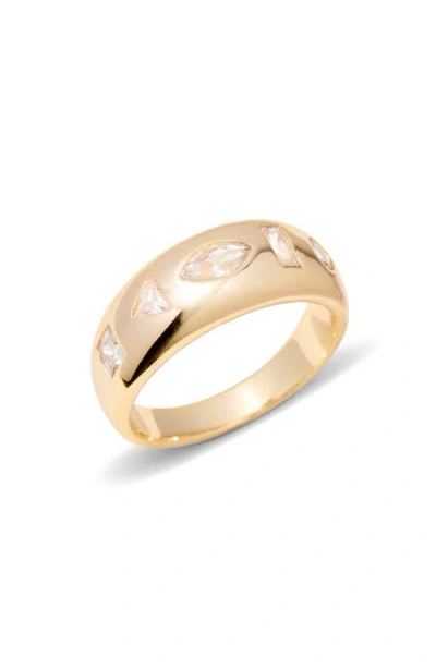 Brook & York Brook And York Carter Mosaic Dome Ring In Brown