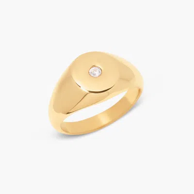 Brook & York Cecilia Signet Ring In Gold