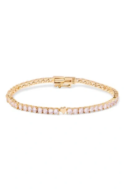 Brook & York Brook And York Coco Heart Tennis Bracelet In Multi