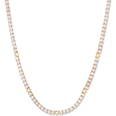 Brook & York Brook And York Coco Heart Tennis Necklace In Multi