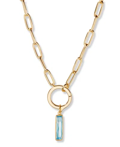 Brook & York Colette Birthstone Elongated Necklace In Gold