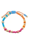 Brook & York Brook And York Cove Beaded Bracelet In Gold/multi
