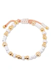 Brook & York Brook And York Cove Beaded Bracelet In Gold/white