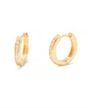 Brook & York Crystal 14k Gold-plated Vermeil Annabel Hoops In Gold