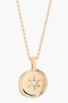 Brook & York Cubic Zirconia 14k Gold-plated Sadie Necklace In Gold
