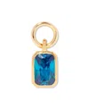 Brook & York Cubic Zirconia 14k Gold-plated Mackenzie Birthstone Charm In Gold- Dec