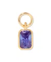 Brook & York Cubic Zirconia 14k Gold-plated Mackenzie Birthstone Charm In Gold- Jun