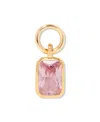 Brook & York Cubic Zirconia 14k Gold-plated Mackenzie Birthstone Charm In Gold- Oct